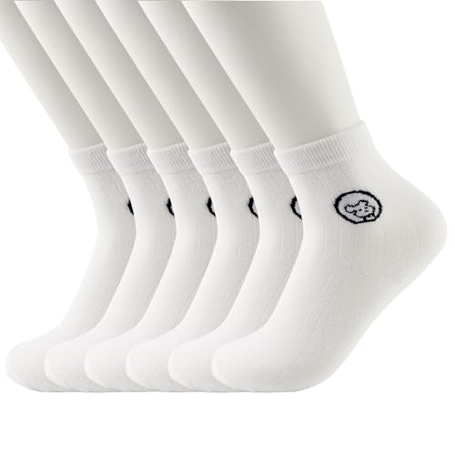 Image of Ankle Socks For Women, White Ankle Socks Women, Soft Moisture-Wicking Socks, Available Womens Socks, Ideal For Travel, Work, Indoor Outdoor Activities, All Four Seasons 5 Pairs