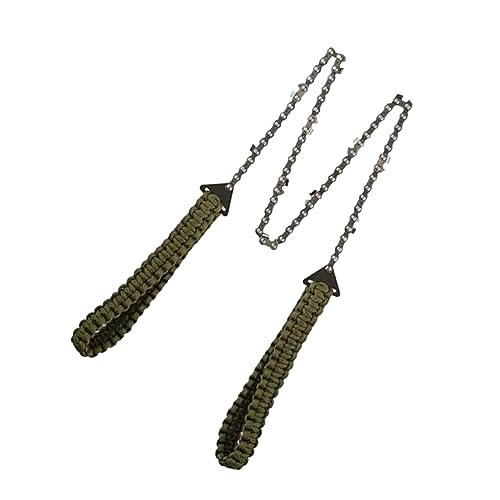 CORHAD Lightweight Pocket Saw Camping Tool Kit Survival Pocket Chainsaw Sawing Rope Chain Chain Sawing Tool