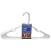 ESSENTIALS White Plastic Adult-Sized Hangers, 7 Hangers Per Package