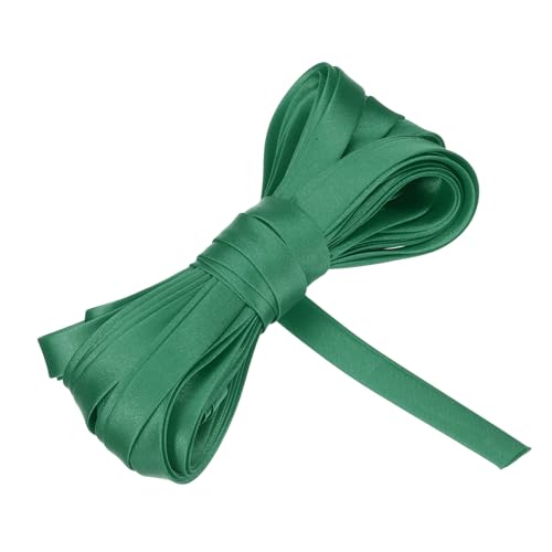 MECCANIXITY Double Fold Bias Tape 5/8 Inch x 5.5 Yards Satin Emerald Green