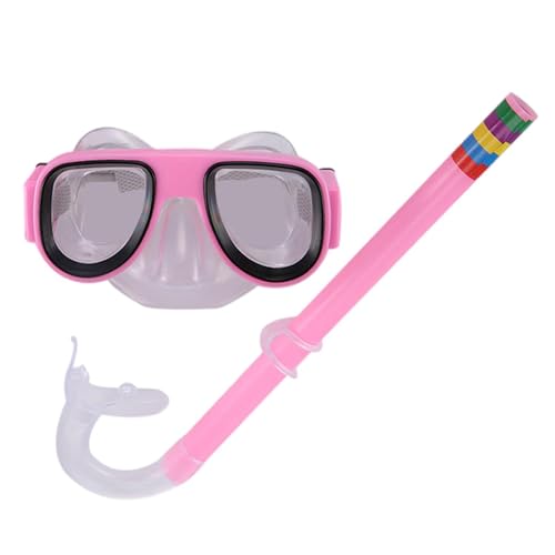 Swimming Diving Goggles Snorkel Set Snorkelling Gear for Children, Ergonomics