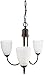 Progress Lighting P4440-20EBWB Gather Collection 3-Light Chandelier, Antique Bronze