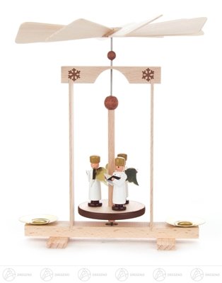 La mini pyramide de pyramide avec des anges, pour la taille de la largeur X des bougies d=10mm de la profondeur de x 13 montagnes de minerai de cmx16 cmx13 cm ajournent la pyramide de Noël de pyramide