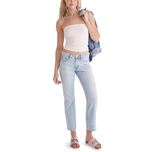 Image of AEROPOSTALE Women's Mid-Rise Straight Ankle Jean
