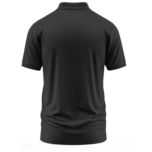 Image of WarriorWorld Polo T-Shirt for Men | 270 GSM Pure Cotton Fabric | Stylish Collar Casual Half Sleeve Tshirt for Aviation Enthusiasts | Breathable & Comfortable Fit