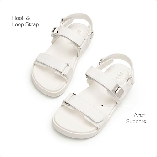 Image of DREAM PAIRS Girls Sandals Casual Open Toe Two Adjustable Strapped Sandals with Hook and Loop for Little Kid /Big Kid