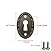 T Tulead 10 Pcs Keyhole Cover Antique Brass Decorative 1-2/5