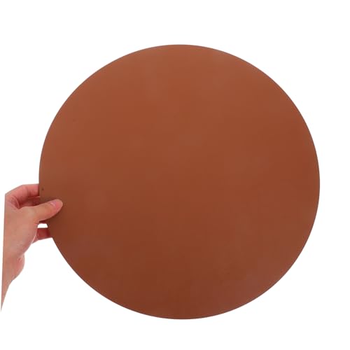 6 pièces set de table rond lavable cuir synthétique pour protège table cuisine - 8