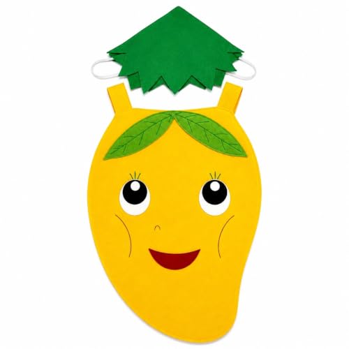 Image of Raj Costume Kids Fruit & Vegetable Fancy Dress Costume | Soft Felt Fruit and Vegetable Cutout Costume for Boys & Girls | School Annual Function