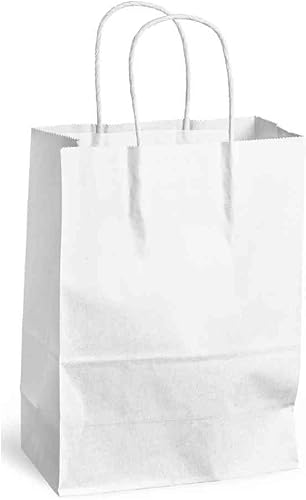 Maimedia Tasche mit gedrehten Griffen, Kraftpapier, 90 g, Größe S, 24 x 11 x 33 