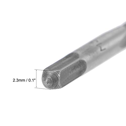 Uxcell A19070800UX0124 5 Pairs Metric Hand Threading Tap Set M3 Thread 0.5Mm Pitch Taper & Plug Milling Taps Straight Flutes High Speed Steel thumb #3