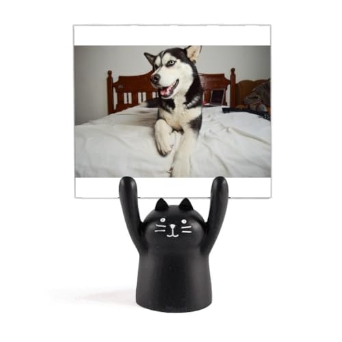 Support pour mémo motif chat noir une idée cadeau originale pour collègue