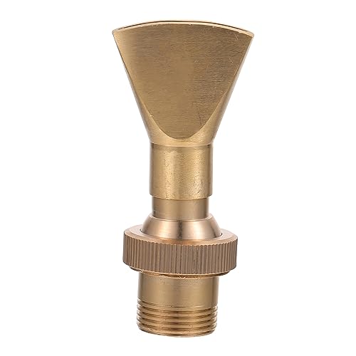 CIYODO Copper Nozzle 1/2'' 3/4'' Garden Sprinkler Nozzle Fan Shaped Fountain Sprinkler Head Easy Install