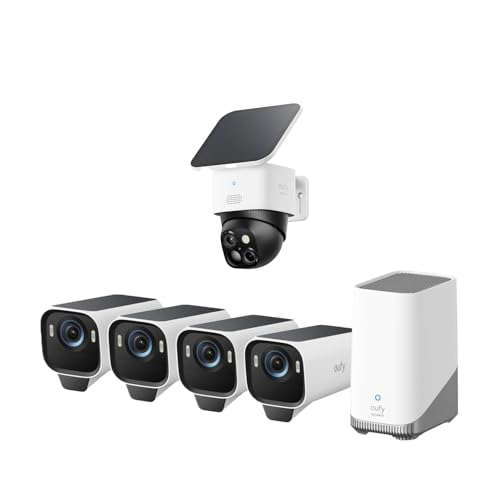 Amazon.com : eufy Security eufyCam S3 Pro 4-Cam Kit + SoloCam S340