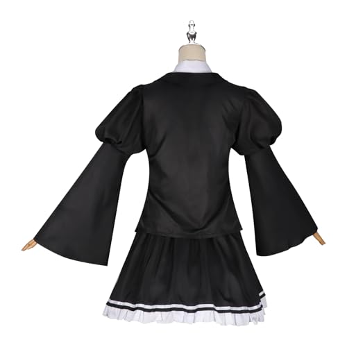 Disfraz cosplay de uniforme escolar negro para niña miniatura 5