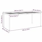 Garten Essgruppe Teak & Edelstahl für 6 Personen Braun