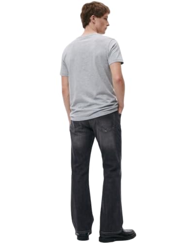 SORELL Men's Stretchable Bootcut Jeans, Dark Grey - Image 3