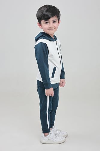 Image of POLKA TOTS 100% Cotton Co-Ord Joggers for Kids | Trendy Sweatshirt & Joggers Set | All Season Wear for Kids, Toddler & Newborn | Soft & Breathable Dress for Boys & Girls | from 6 Months to 8 Years