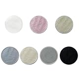 Reusable Makeup Remover Pads - 7 Pcs Soft Cotton Rounds for Face with Friendly Bamboo Fiber, Washable Makeup Remover Cloth for All Skin Types - Ideal for Facial Cleansing (7 Colour)