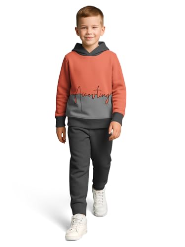 Image of HELLCAT Trendy Co-ords With Hoodie Sweatshirt and Trackpant Clothing Set for Boys