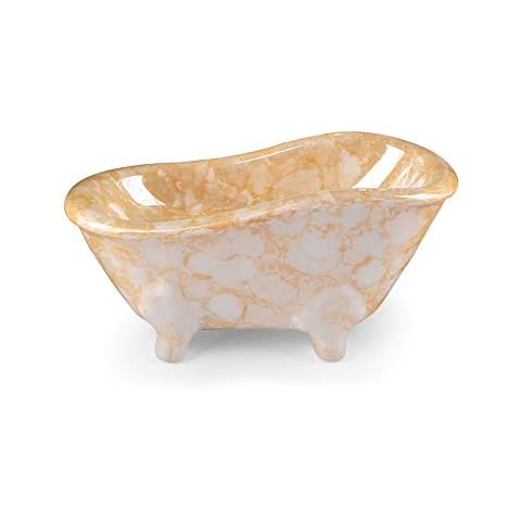 Slivy Soporte Creativo de Jabonera de Cerámica con Patrón de Mármol Europeo Cover