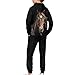 Pensura Girls 2 Pieces Sweatsuits Western Horse Pullover Hoodie Sweatshirt and Jogger Pants Boys Fashion Tracksuit Set Outfits Casual Clothes Fall Winter Clothing