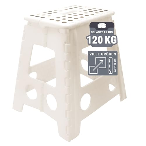 ZOLLNER Tritthocker faltbar - Klapphocker für Kinder und...