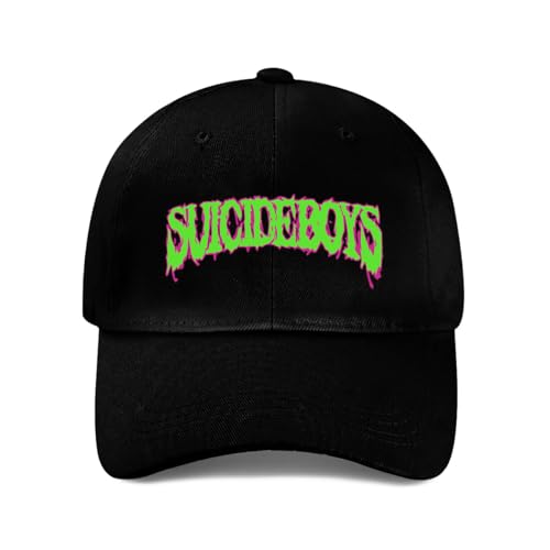 Dustinca SUICIDEBOYS Classic Band Baseball Cap Men Women Peak Cap Outdoor Casual Golf Dad Hat, 7 3/8, Black 5