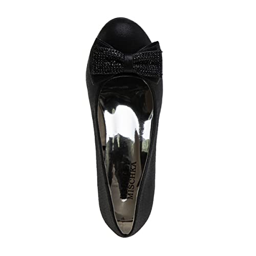 Image of Josmo Girls Low Heel Dress Pumps Crystal Strap Formal Wedding Sandals Flower Girl Shoes for Toddler /Little Kid /Big Kid