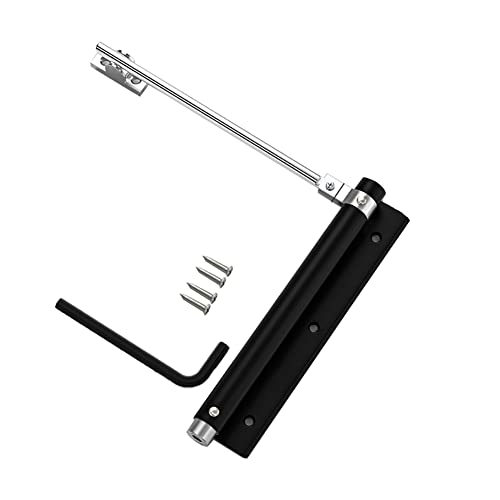 Türschließer Leichter Türschließer Automatische Feder Schließgeschwindigkeit einstellbar Schweigen für Schlafzimmertür Hoteltür 30 kg belasten Weltraum Aluminium Cover