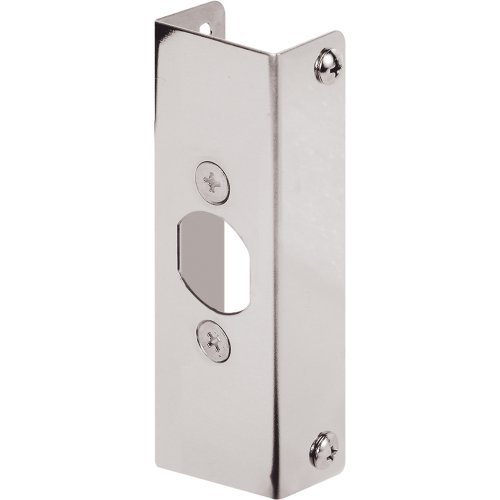 Defender Security U 9975 Door Edge Reinforcer 1-3/8-Inch Thick 1-Inch Deep 4-1/2-Inch Tall, Stainless Steel
