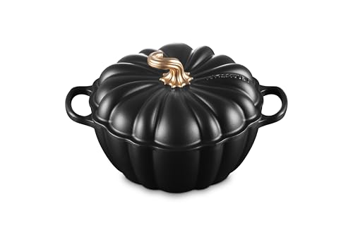 Le Creuset Enameled Cast Iron Signature Pumpkin Cocotte, 4 qt., L...