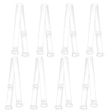 4 Paare BH Träger Unsichtbare Klare,Verstellbare Elastische BH Träger,Weiche Transparente Ersatz BH Schultergurte,Damen rutschfeste BH Träger,Schulter BH-Träger Ersatz für Frauen Trägerlose BHS