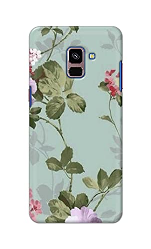 Image of Printed Hard Back Cover Case for Samsung Galaxy A8 Plus | A8+ Back Cover (Floral Painting) -702
