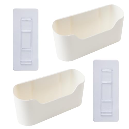 2 Stück Küchenschrank Tür Aufbewahrungsbox, Wandmontierte Aufbewahrungsbox, Badezimmer Küche Schrank Tür Aufbewahrung, selbstklebende Küche Organizer Aufbewahrung für Schrank Kühlschrank unter Spüle A