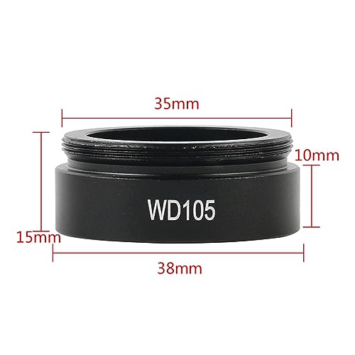 Lente de microscopio WD210 objetivo auxiliar 0.5X para cámara de video industrial 3