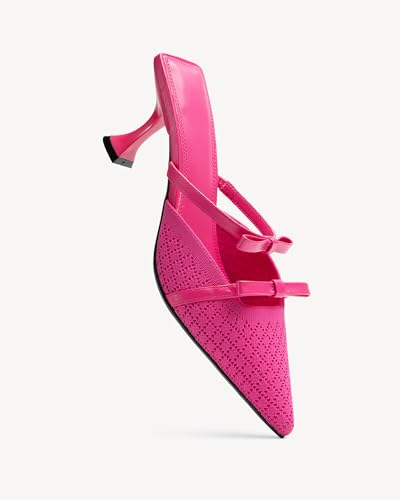 Women's Elegant Pointed Toe Pumps - Breathable Mesh Stiletto Heeled Sandals for Weddings, Office & Evening Events3