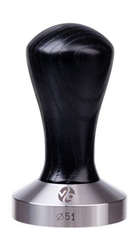 タンパー - エスプレッソタンパー - mmタンパー - コーヒータンパークラシックシリーズ - コーヒープレスツール - タンパーエスプレッソ - ステンレススチールエスプレッソタンパー - ハンドルソリッドウッド - 圧力ベースタンパー