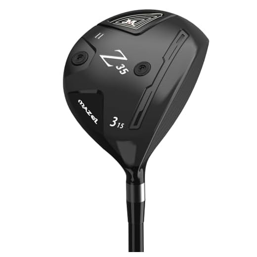 MAZEL Golf Wood Club 3 Wood or 5 Wood Right Hand, Titanium Fairway Woods Graphite Shaft 44 Inch (Graphite, Black,3 Woods, Stiff, Right)