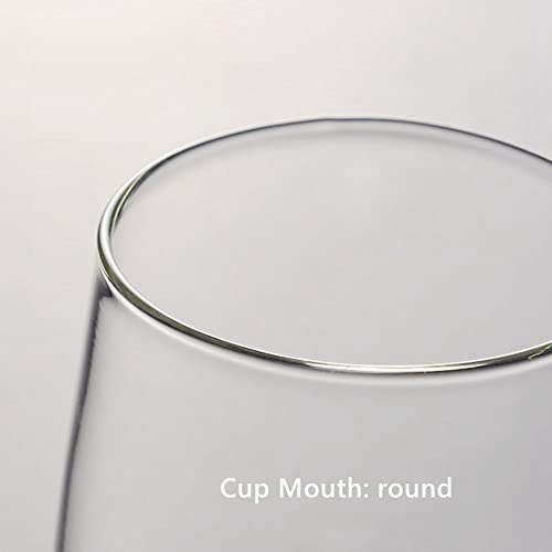 كوب شاي زجاجي من HOOPZOZA مزود بغطاء ومقبض، أباريق شاي لنقع أوراق الشاي السائبة، كوب شاي الزهور، كوب 470 مل (كوب A مع مجموعة فلتر)