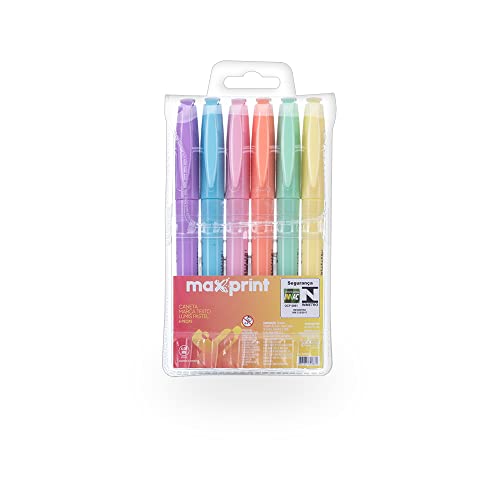 Caneta Marca Texto Lumis Maxprint­ BT 6 cores