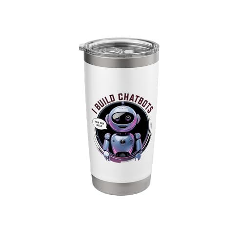 I Build Chatbots - AI Chatbot creator Designer Cartoon Ai Stainless Steel Insulated Tumbler