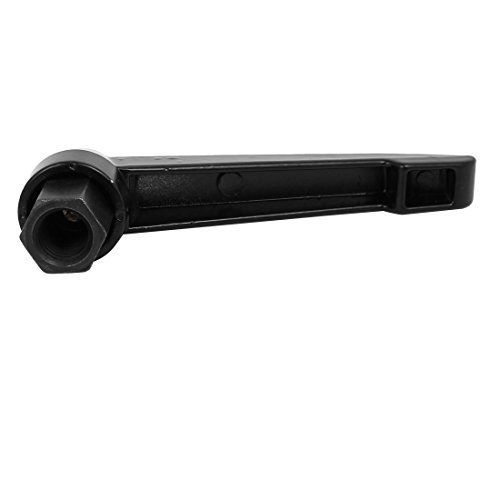 Image of uxcell M12 Female Thread 95mm Handle Anti-acid Machinery Adjustable Clamping Levers Black 2pcs