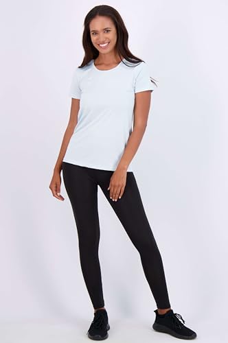 Image of Real Essentials 5 Pack: Women's Dry Fit Tech Stretch Short-Sleeve Crew Neck Athletic T-Shirt Available in Plus Size Set Medium