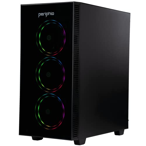 Periphio Terra Prebuilt Gaming Pc - Amd Radeon Vega 7 Graphics | Ryzen 5 5600G (4.4Ghz Turbo) | 1Tb M.2 Nvme Ssd | 16Gb Ddr4 Ram | Windows 10 Gaming Desktop Computer | Wifi + Bt #TOP7