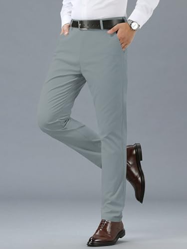 Image of TAGDO Men's Cotton Casual Trousers | Slim Fit Formal Pants for Man | Comfortable & Breathable Fabric | Stylish Office Wear | Everyday Casual Pant for Men