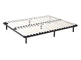 7 pies de acero y 40 listones de madera natural