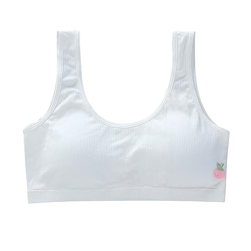 Sutiã esportivo para meninas, 4 peças, sutiã de treinamento para meninas, sutiã de algodão sem costu