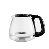 12-Cup Replacement Glass Coffee Carafe Compatible with Black Decker Coffee Maker Many Models CM1160B, CM1160W, CM1165GY, BCM1410B/W/R, CM0940, CM0950B, CM0960BF, CM1010B, CM1100B/W/R