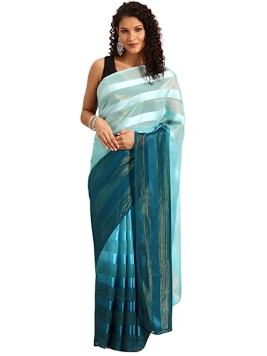 Sari en polyester georgette pour vos soirées et grands événements de style